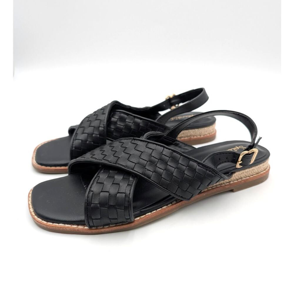 Splendid Bennet Slingback Sandals Open Toe Women's Black Size US9M EU39